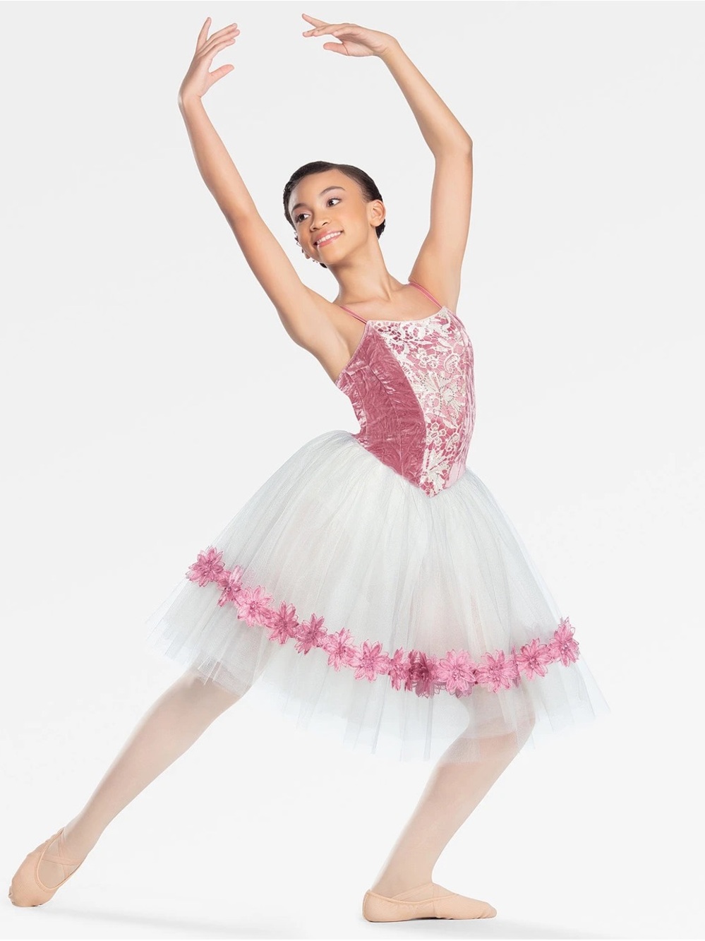 Revolution Dancewear “Three Words” Ballet Costume Adult Small RC20953 Dusty Rose